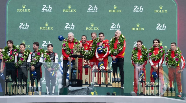 Podium Hypercar et général (Photo Ferrari)