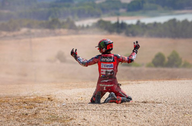 Un abandon de plus pour Bagnaia (Photo Ducati)