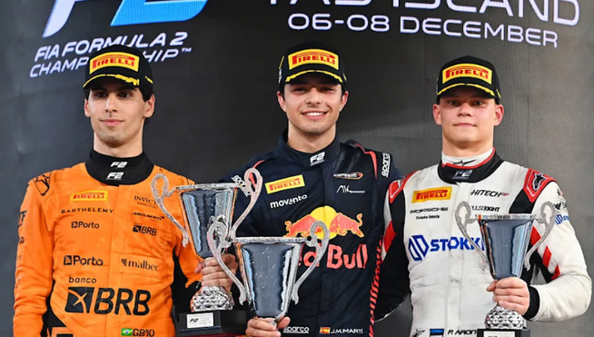 Le podium de F2 @ FIA F2