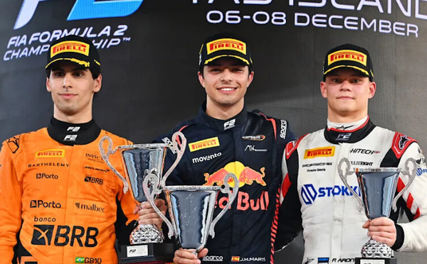 Le podium de F2 @ FIA F2